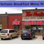 Tim Hortons Breakfast Menu Prices